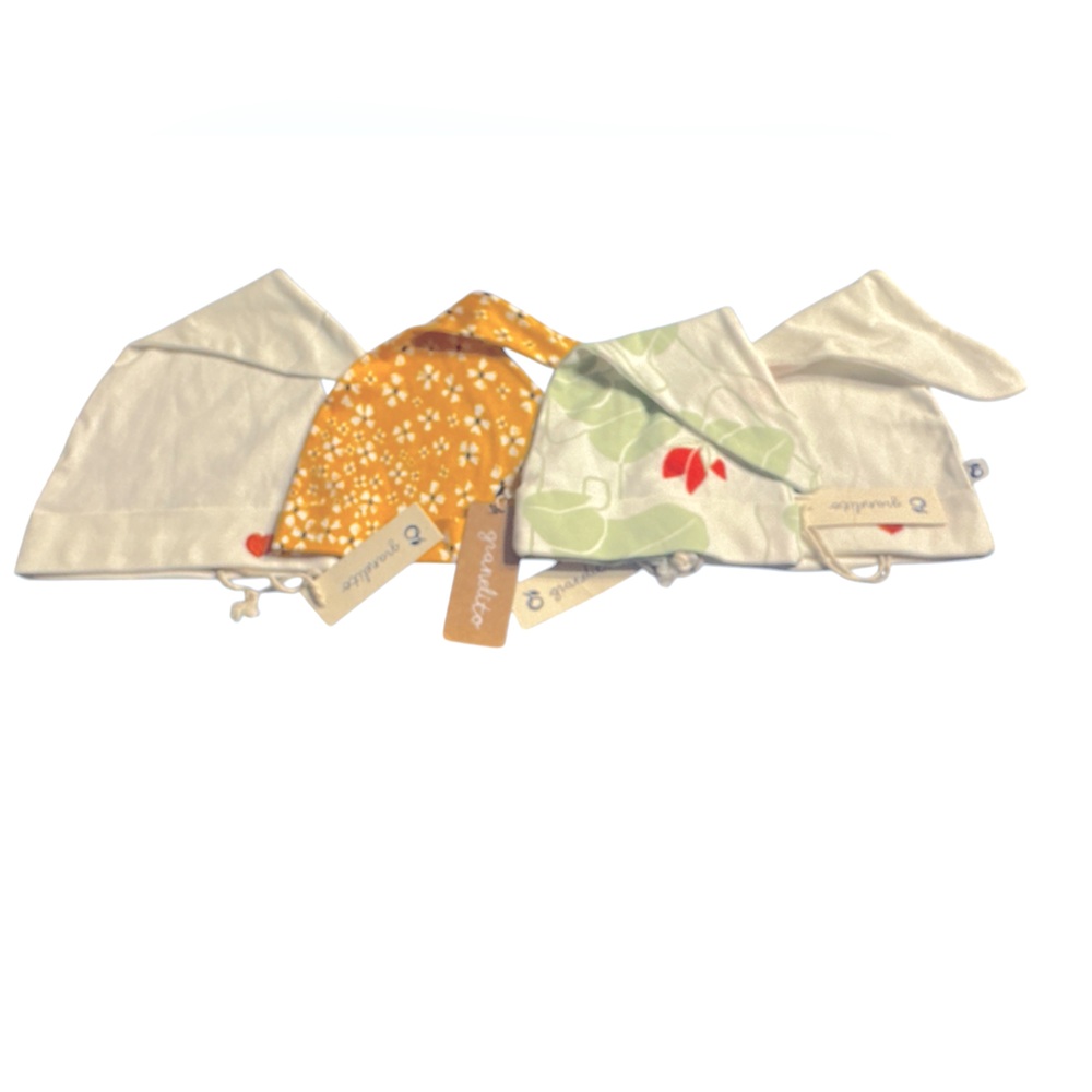 - Granelito Kids Knotted  4 piece Set - White, Blue, Yellow